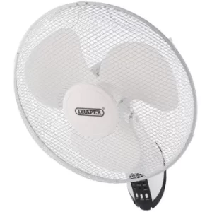 Image of Draper 70975 16" 3 Speed Oscillating Wall Mounted Fan with Remote Control