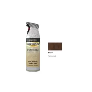 Image of Rust-oleum - Universal All Surface Spray Paint - Hammered - Brown - 400ml - Brown
