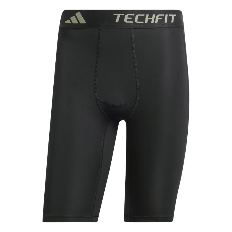 Image of adidas TECHFIT Compression Training Short Tights Baselayer Bottoms S Black 43806503350