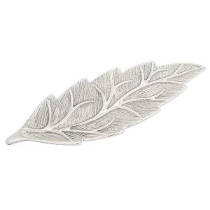 Image of Leaf Long Plate Champagne
