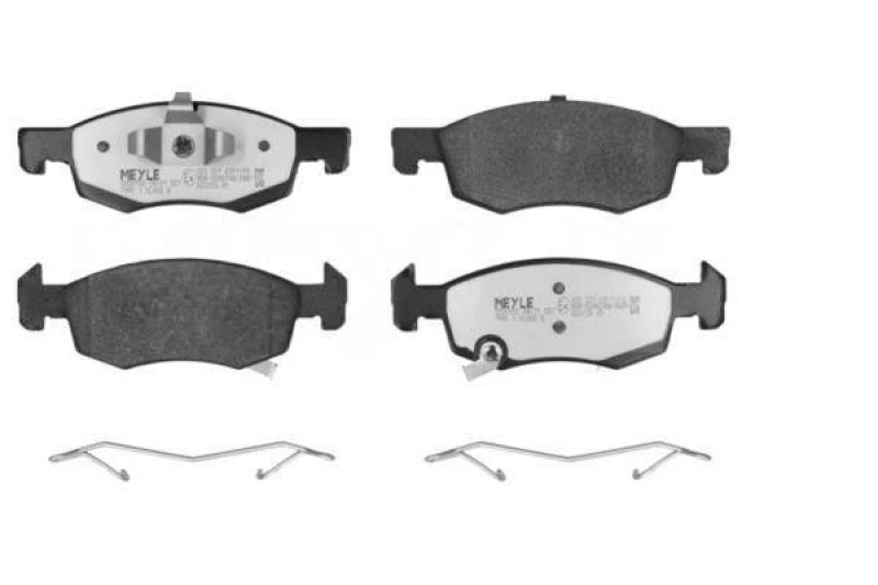 Image of MEYLE 025 221 4317/PD Brake pad set MEYLE-PD: Advanced performance and design. Front Axle, with acoustic wear warning, with anti-squeak plate Brake P