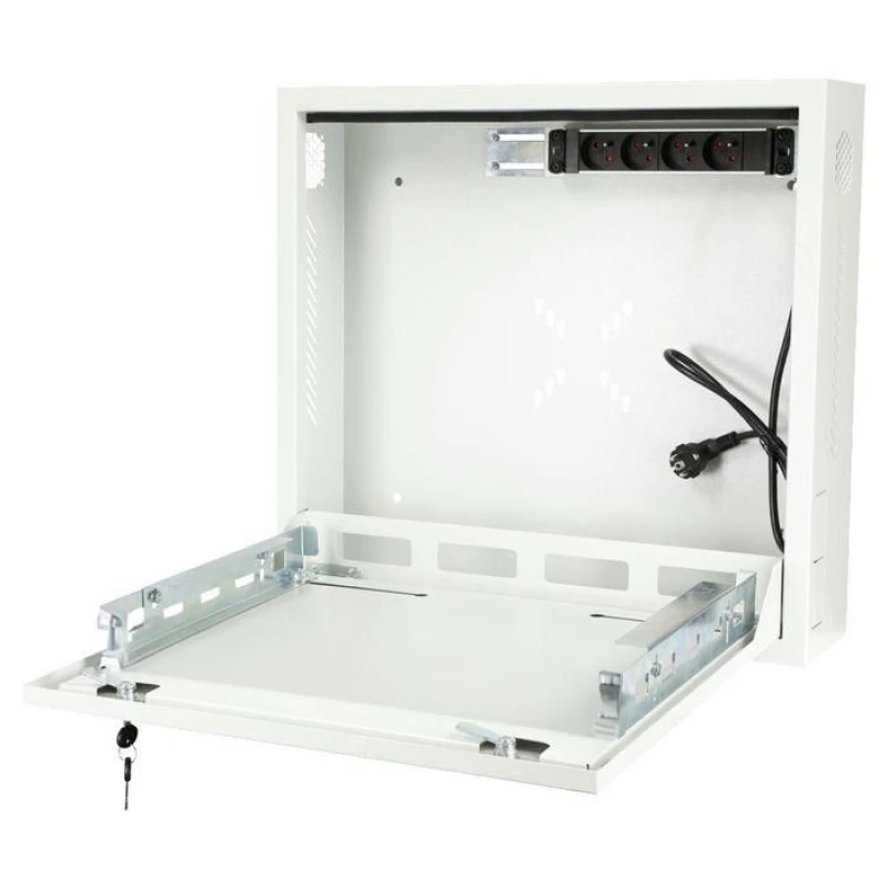 Image of Lanview RWSLMWH1 rack cabinet 1U Wall mounted rack White