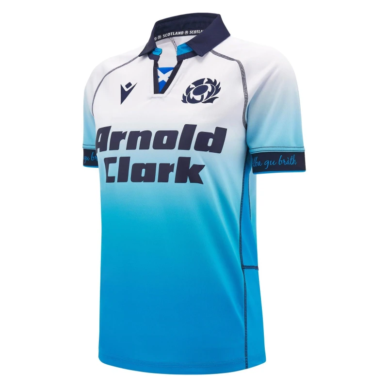 Image of Macron Scotland Rugby Away Shirt 2024 Womens White female 8 (XS)