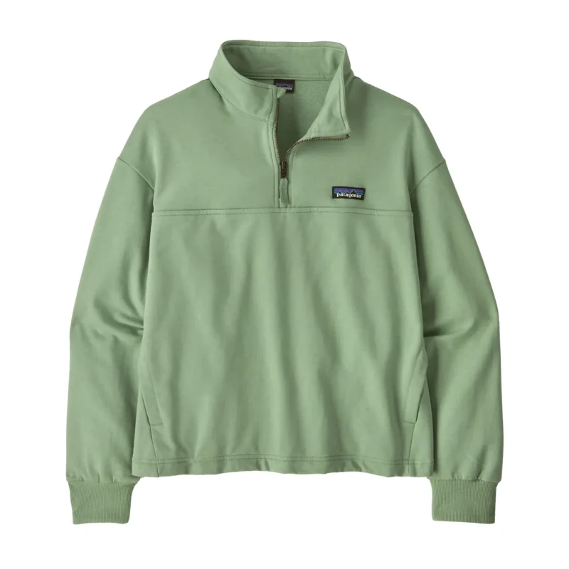 Image of Womens 1/4 zip sweater Patagonia Ahnya Vert Female XS