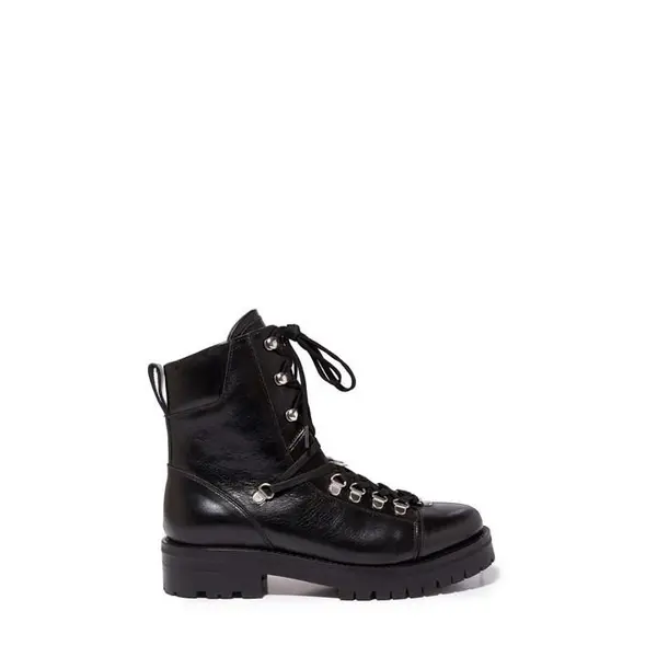 image of AllSaints Franka Leather Ankle Boot - Black 8