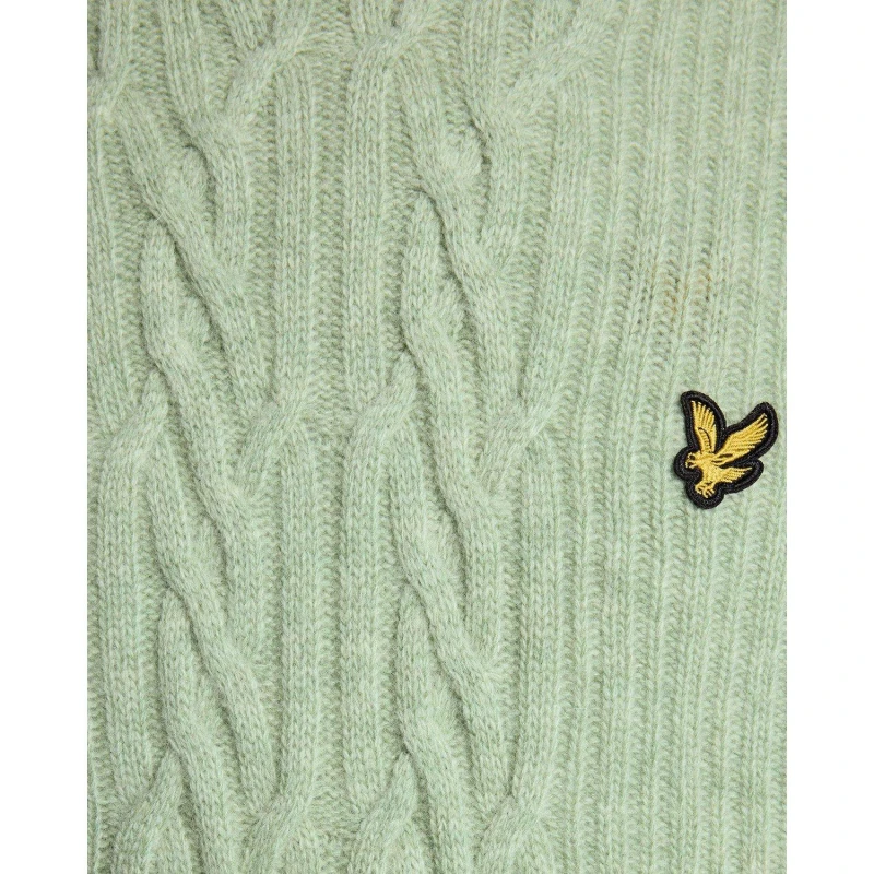 Image of Lyle and Scott Mens CK Crew Neck Jumper Cold Mint Marl male 2XL