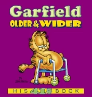 Image of garfield older and wider his 41st book