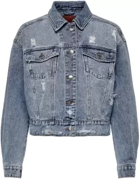 Image of Only Malibu Life Denim Jacket Jeans Jacket blue