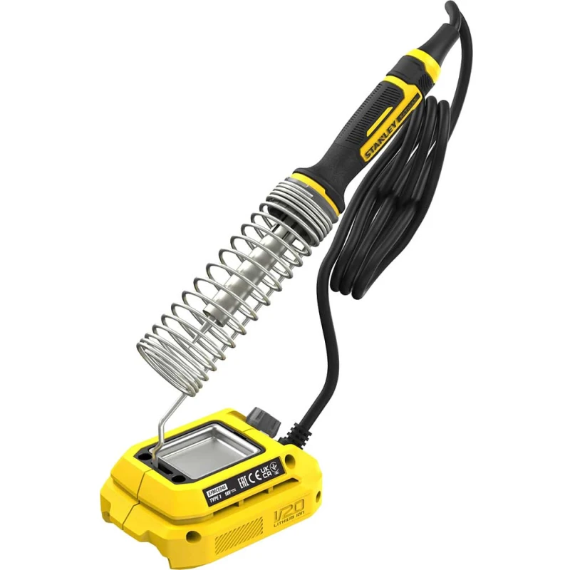 Image of Stanley Fatmax V20 SFMCE040 18v Cordless Soldering Iron SFMCE040B Batteries: No Batteries