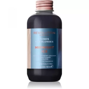 Image of Revolution Haircare Tones For Blondes Tinted Balm for Blonde Hair Shade Midnight Ice 150ml