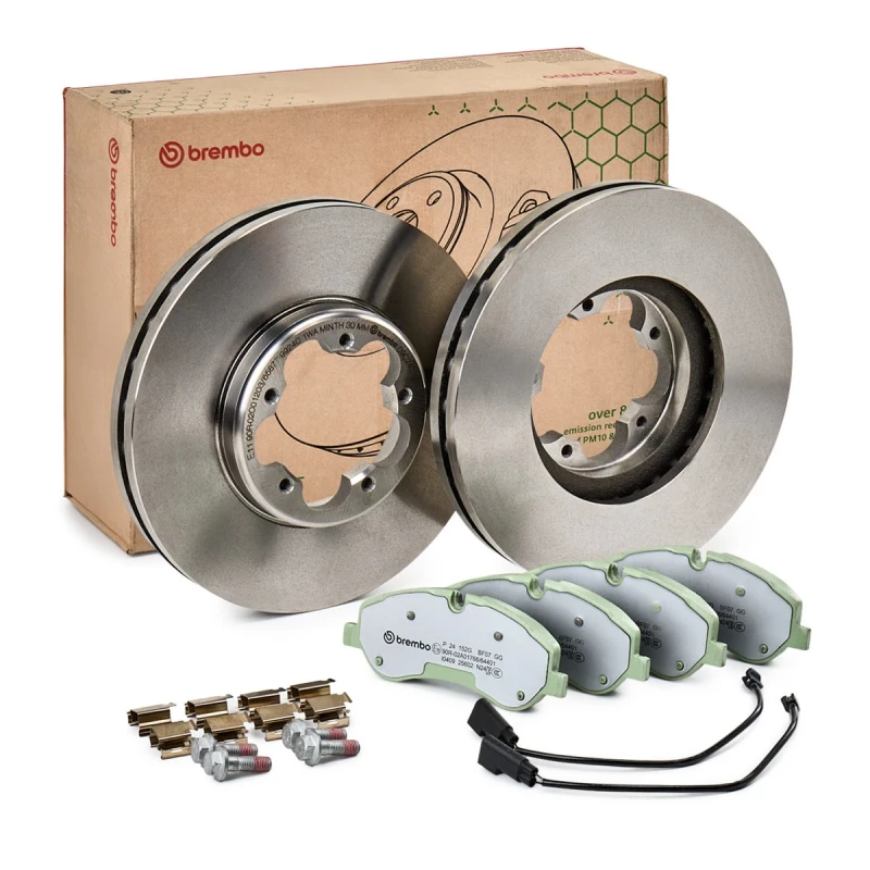 Image of BREMBO Brake discs and pads set BREMBO KT 10 010