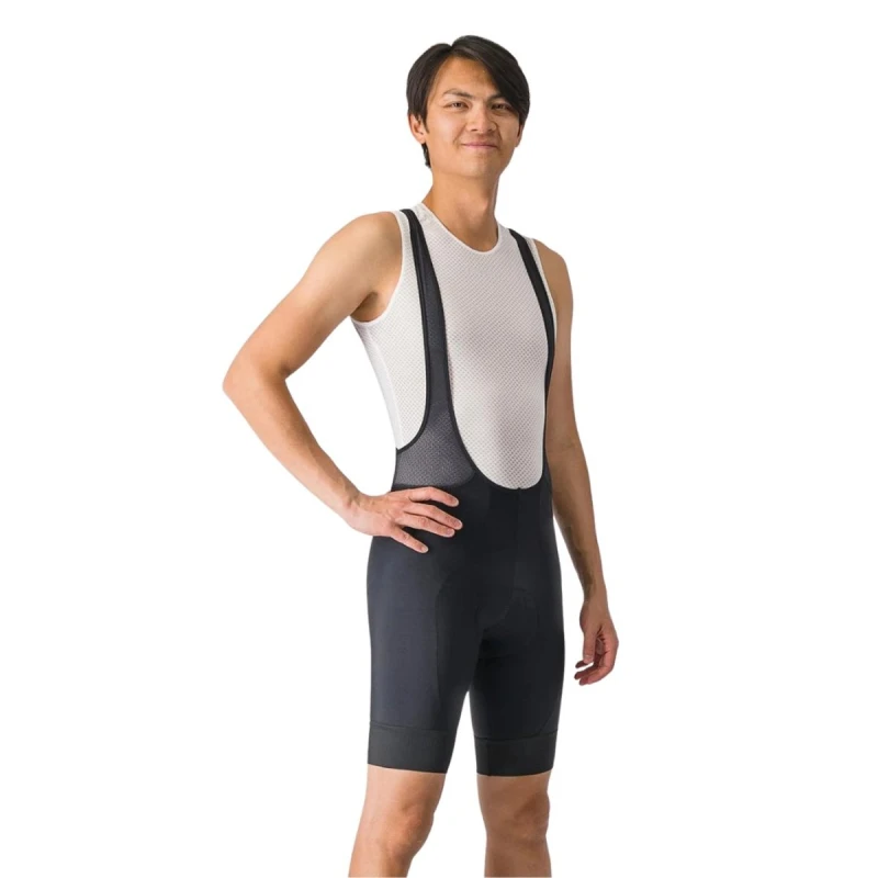 Image of Castelli Entrata 2 Black Bib Shorts, Size XL