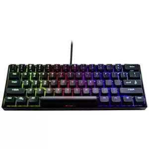 image of Surefire Gaming KingPin M1 Corded, USB Gaming keyboard Backlit, Multimedia buttons English (US), QWERTY, Windows Black