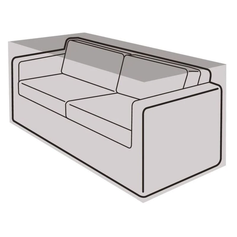 Image of Garland 2 Seater Small Sofa Cover Black, 7 Year Warranty W1654
