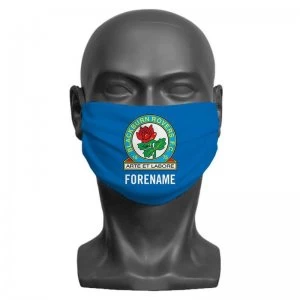 image of Personalised Blackburn Rovers FC Crest Adult Face Mask