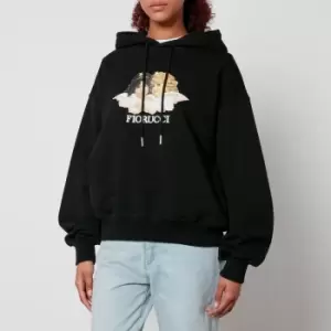 Image of Fiorucci Angel Organic Cotton-Blend Jersey Hoodie - L