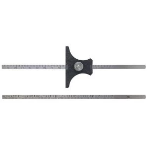 Image of Moore & Wright Reversible Base Depth Gauge Metric/Imperial 0-6in