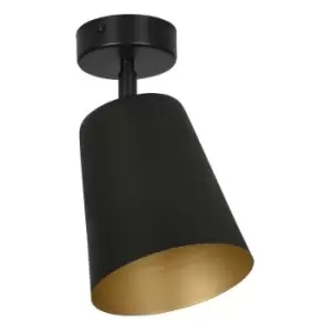 Image of Emibig Prism Black/Gold Single Spotlight 1x E27