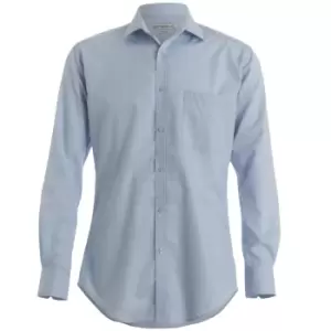 Image of Kustom Kit Mens Premium Long Sleeve Oxford Shirt (14.5) (Light Blue)