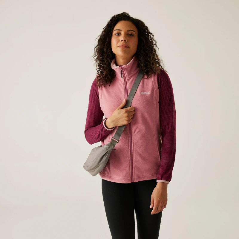 Image of Regatta Womens Sweetness II Fleece Bodywarmer Dusty Rose female 10