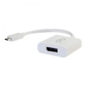 Image of C2G USB C to DisplayPort Adapter Converter 4K - White