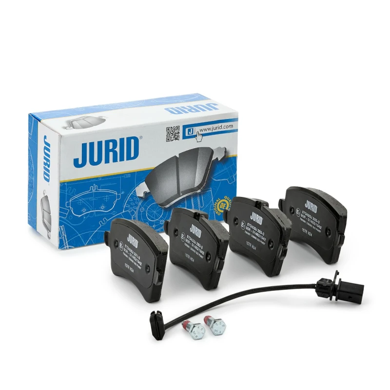 Image of JURID 573428J Brake pad set incl. wear warning contact, with accessories Brake Pad Set,disc brake (402)
