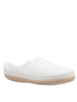 Image of Toms Toms Ivy Sparkle Vegan Slipper, White, Size 7, Women