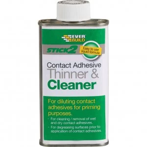 Image of Everbuild Stick 2 Adhesive Thinner and Cleaner 250ml
