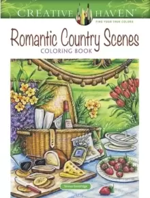 Image of Creative Haven Romantic Country Scenes Coloring Book