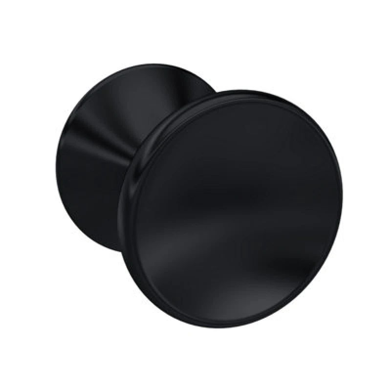 Image of Balterley Indented Round Knob 30mm Matt Black Black