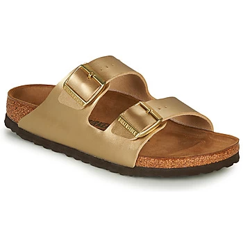Image of Birkenstock ARIZONA womens Mules / Casual Shoes in Gold,2.5,3.5,4.5,5,5.5