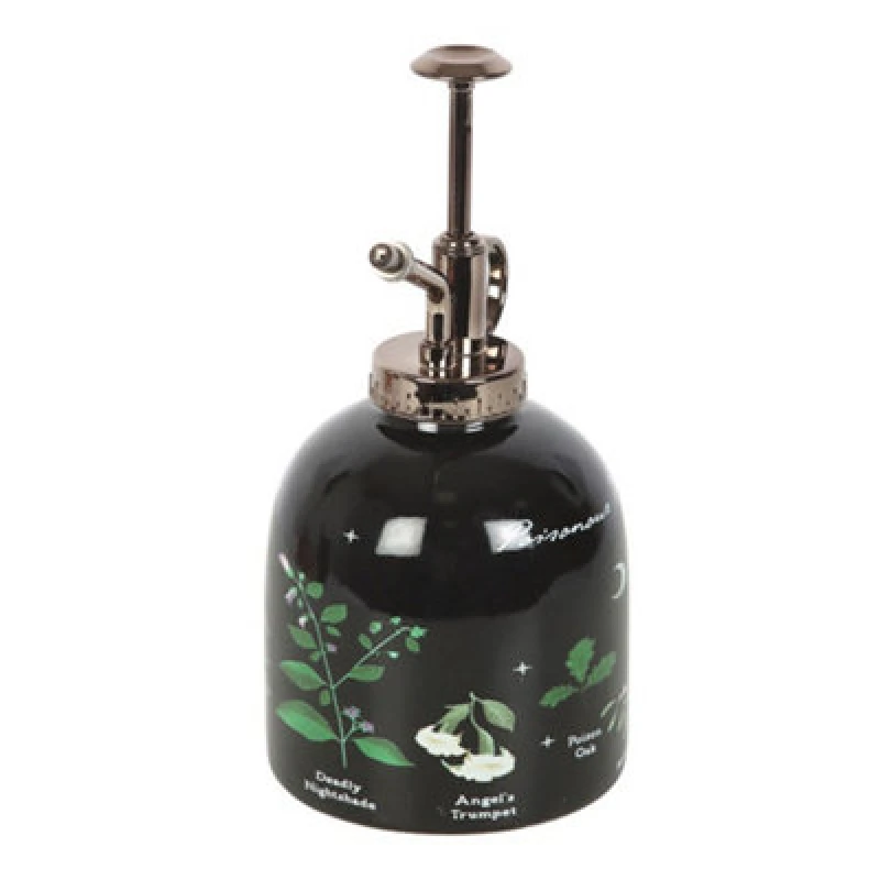 Image of Something Different Something Different Poisonous Plants Ceramic Plant Mister in Black One Size Unisex 5063750840666