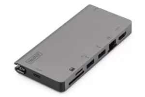 Image of Digitus USB Type-C Multiport Travel Dock, 8 Port
