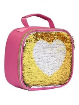 image of Navigate- My Little Lunch Heart Sequin Lunch Bag