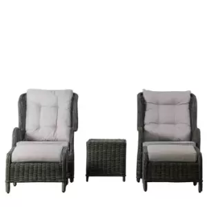 Image of Crossland Grove Louis High Back Lounge Set - Grey