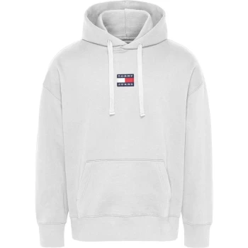 image of Tommy Jeans Tommy Badge Hoodie - Grey PJ4