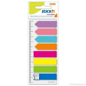 image of Stickn Index Arrows Page Markers 12mm Assorted Colours 200 Flags Ref