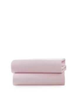 Image of Clair De Lune Pack of 2 Fitted Cot Sheets - Pink