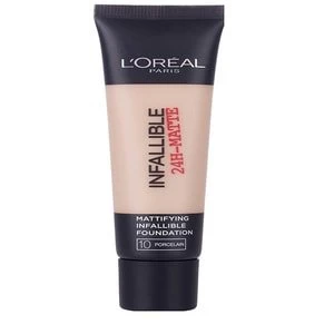 Image of LOreal 24H-Matte Waterproof Foundation 10 Porcelain 35ml Nude