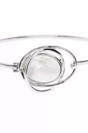 Ladies Karen Millen Stainless Steel Rhythmic Oval Stone Bracelet KMJ886-01-46