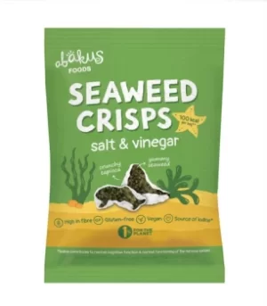 image of Abakus Foods Seaweed Crisps Salt & Vinegar 18g (Case of 12)