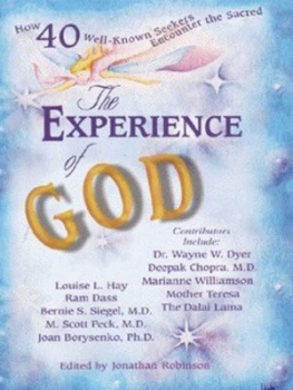 Image of The Experience of God by Jonathan Robinson Paperback