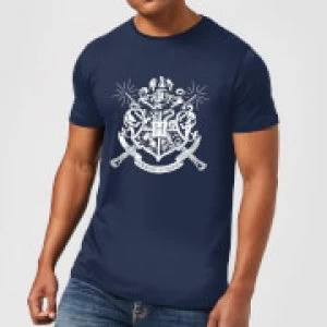 Image of Harry Potter Hogwarts House Crest Mens T-Shirt - Navy - L