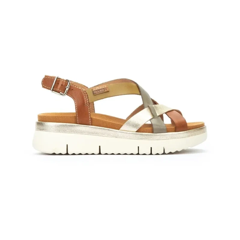 Image of Pikolinos Womens wedge sandals Pikolinos Palma Marron Female 38