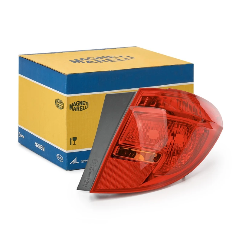 Image of MAGNETI MARELLI 714000162633 Rear light Outer section, without bulb holder, Right, R5W, without bulbs Combination Rearlight (391)