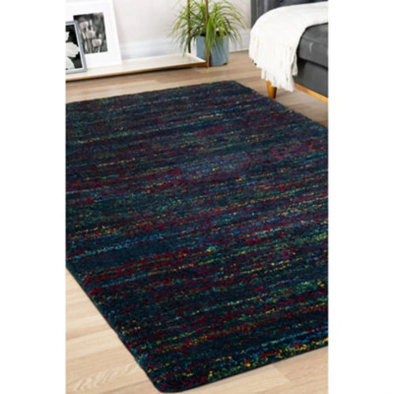 Image of Melrose Noble Multi Blue Design Indoor Large Area Rug 160/230Cm