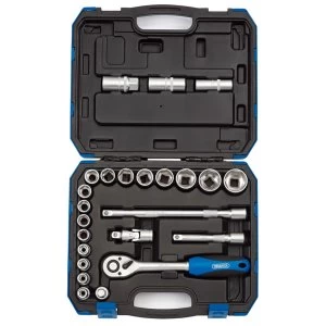Image of Draper 1/2" Square Drive Metric Socket Set (24 Piece)
