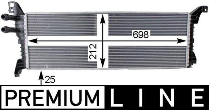 Image of Low Temperature Cooler, intercooler MAHLE CIR 9 000P