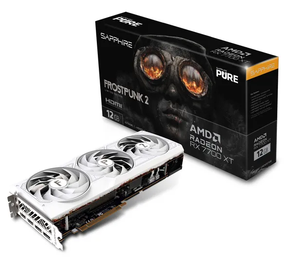 Image of Sapphire Radeon RX 7700 XT Pure Frostpunk 2 Limited Edition 12GB GDDR6 PCI-Express Graphics Card