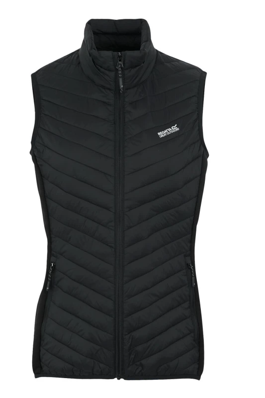 Image of Regatta Womens Andreson Hybrid Gilet in Jet Black Size: 12 Jet Black Female 12